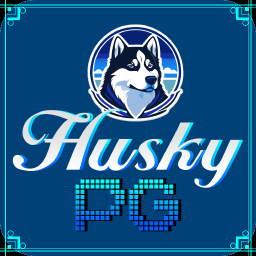 Imagem promocional da HUSKYPG mostrando a plataforma e suas vantagens